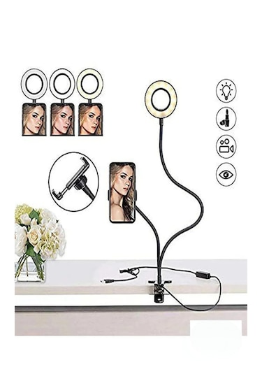 Led Ring Light Youtuber Light Stüdyo Işığı Akrobat Selfie Led Mas