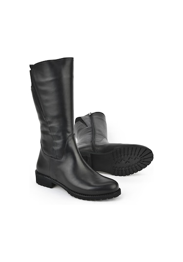 Ziya, Kadın Hakiki Deri Çizme 15319z88042 Siyah 15319z88042 000 Siyah