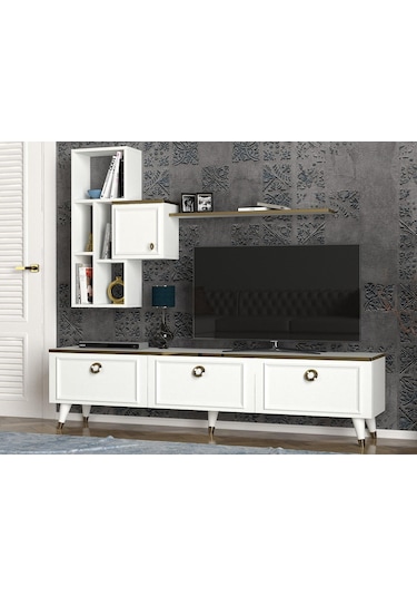 Dekorister Exclusive Kornelya Tv Ünitesi Beyaz