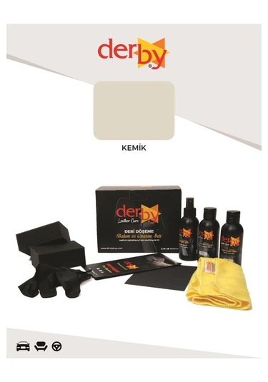 Derby Kemik Deri Döşeme Ve Direksiyon Boyama 3 Lü Set