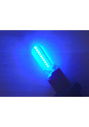 T10 Dipsiz Led Ampul 4adet Silikonlu Mavi 12v T10 Park, Sinyal, Plaka Ampulu