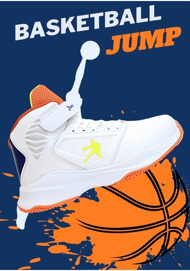 Kidessa 1755-29196 Ultra Hafif Anatomik Tabanlı Unisex Çocuk Beyaz Çok Renkli