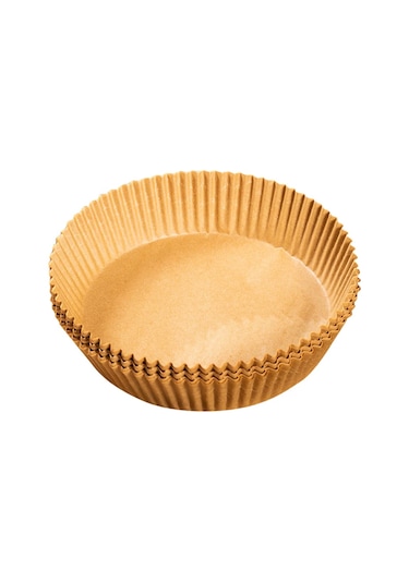 Ximistore9 100 Adet Yuvarlak Hava Fritözü Kağıdı - 20cm X 4.5cm, Yağ Geçirmez Su Geçirmez, Pişirme Ve Fırın İçin Kaymaz Oven Kağıdı Diğer