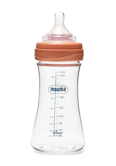 Mooma Neutra Tritan Biberon 250 Ml 6-18 Ay Orta Akış Mercan Pembe 2 Adet