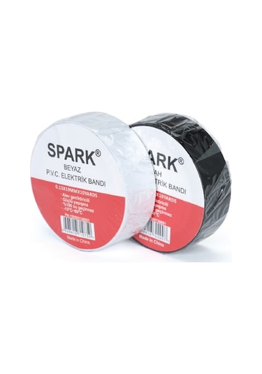 Ugr Elektrik Bandı 0.13X19Mmx10Yard Yanmaz Beyaz 10'lu