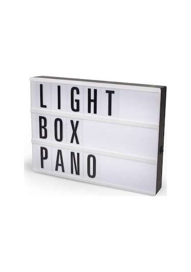 Işıklı Harfli Dekoratif Led Pano Lightbox Küçük Beyaz