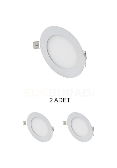 Cata Ct-5144 Slim Led Panel 3w Beyaz - 2 Li Paket Beyaz