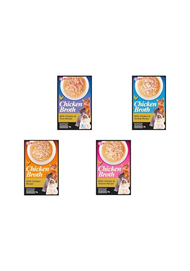 Ciao Broth Tavuk Sulu & Somonlu Yetişkin Kedi Çorbası 50 G
