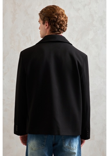 Hyman Erkek Oversize Blazer Ceket Siyah