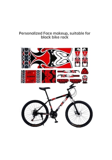 A1-bisiklet İskeleti Etiket Mtb Ön Çatal Arka Çatal Çıkartmaları Bisiklet Koruyucu Renkli Film Bisiklet Aksesuarları Dekoratif Çok Renkli