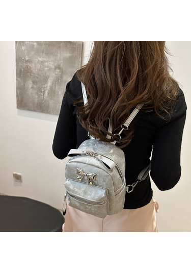 Lyon Kadın Sırt Çantası All-maç Seyahat Kadın Çantası - Gümüş Gümüş