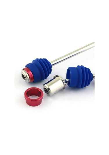 Suofeng Traxxas E-maxx 1/10 Rc Araba İçin Mavi Çelik Orta Mekanizma Vites Shaftı, 2 Adet, Toz Koruyuculu, 5151r Uyumlu, Upgrade Parçası