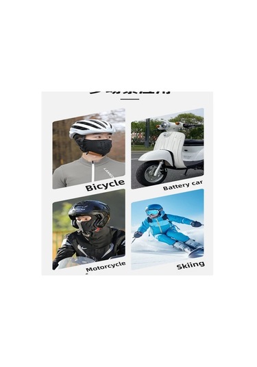 Hightower Tas Captain Isınan Elektrikli Scooter Maskesi, Kalın Polar Astarlı, Ayarlanabilir, Gri