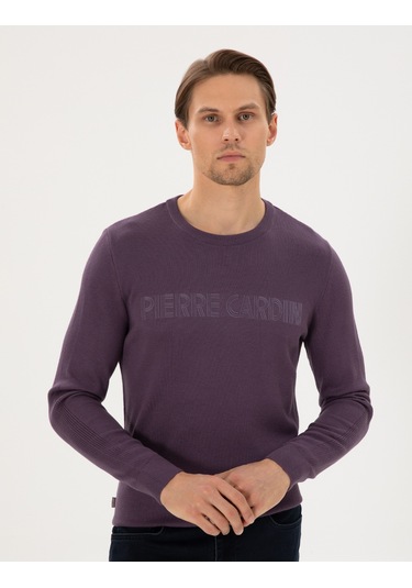 Pierre Cardin Erkek Mor Kazak /triko 50296419-vr038 Mor