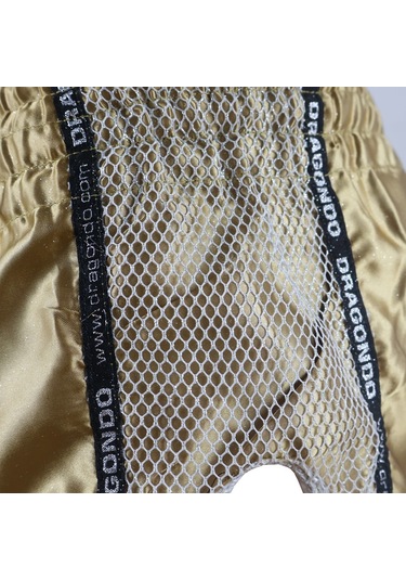 Dragondo Mt3076 Shiny Muay Thai Gold Kick Boks Şortu Altın