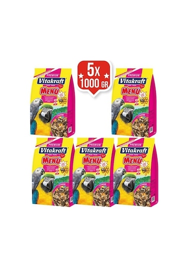 Vitakraft Menü Papağan Yemi 1 KG 5 Adet