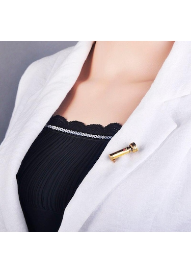 Blucome Klasik El Feneri Elektrikli Torch Şekli Broş Pin Antik Altın Renk Broş Şapka Yaka Aksesuarları Kadın Erkek Hediye Gümüş