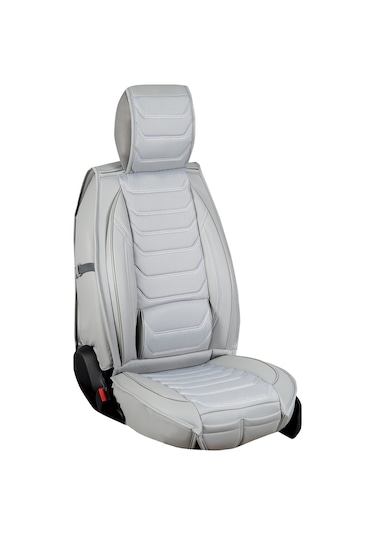 Alfa Romeo Spider Uyumlu Lüx Deri Oto Koltuk Kılıfı Ön/arka Set Gri Fresh