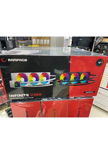 Rampage İnfinite V360 Argb Lga1700/1851/am5 Uyumlu 360mm Sıvı Soğutmalı Cpu Fan-siyah