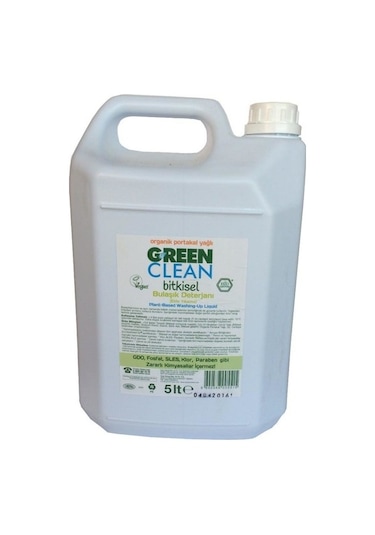 U Green Clean Bitkisel Portakal Yağlı Sıvı Bulaşık Deterjanı 5 L