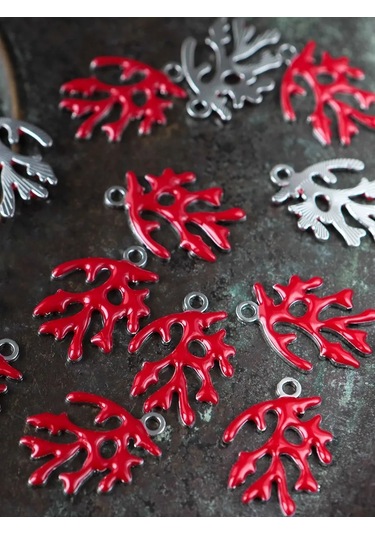 Kafebizu Kolye Ucu Askı Metalik 6 Adet El Sanatları İçin, Emaye, ... 398896426