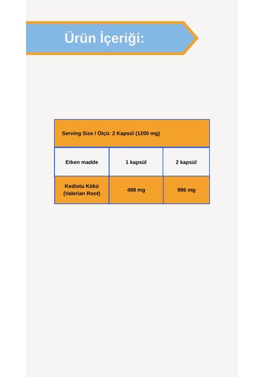 Afye Valerian Root 60 Kapsül 600 Mg Kediotu Kökü 60 Kapsül