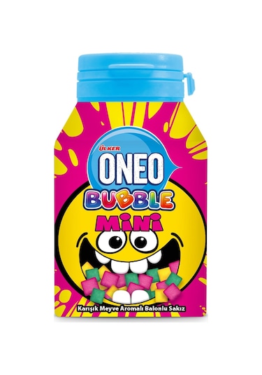 Ülker Oneo Bubble Mini Karışık Meyve Aromalı Sakız - 60 Gram - 12 Adet