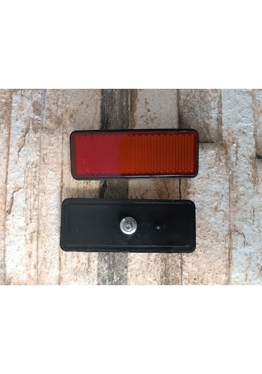 Motosiklet Uyumlu Reflektör Kırmızı Dikdörtgen 3.5cm X 9cm