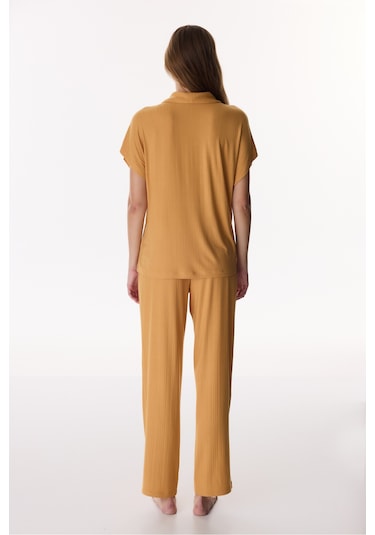 Penti Tarçın Margot Solid Rib Pantolon Pijama Takımı
