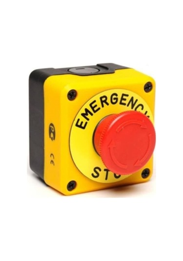 Emas P1ec400e40k M22-1nc,kutulu,acil Buton Sarı-siyah Kumanda Ku