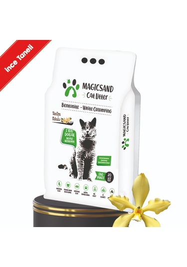 Magicsand Cat Litter Vanilya Kokulu Kedi Kumu 20 Lt İnce Taneli