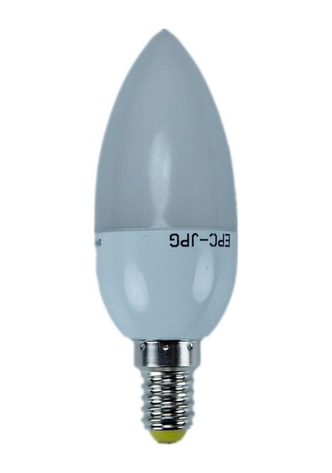 3w 220-240v 4000k E14 Buzlu Cam Buji Ampul Beyaz Işık E14 Led Ampul 3 Watt Yok