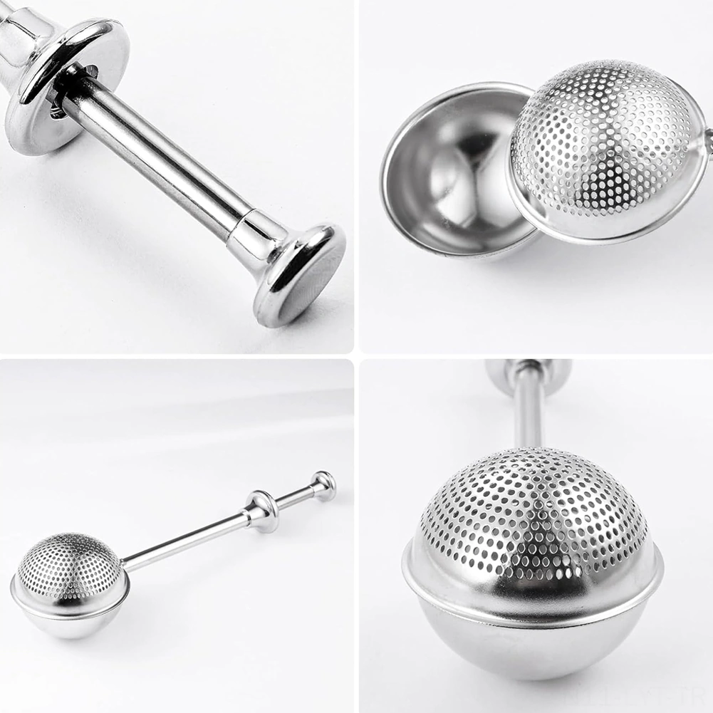 Youtek 304 Paslanmaz Çelik Gıda Seviyesi Elek, Un/ Baharat/ Kakao Süzme, Fırın Ve Mangal İçin Tek Elle Kullanıma Uygun Çok Renkli