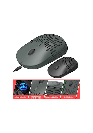 HXSJ T38 2.4G 3 Ayarlanabilir DPI Sessiz Kablosuz Fare