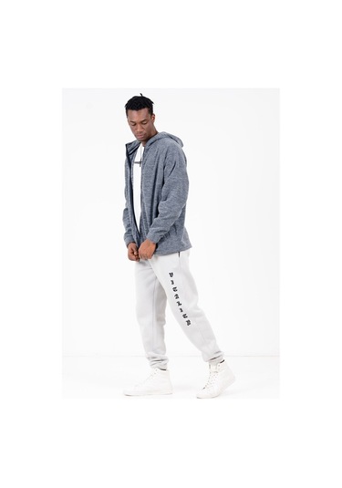 Jahr Marc Baskılı Oversize Gri Erkek Eşofman Altı Gri