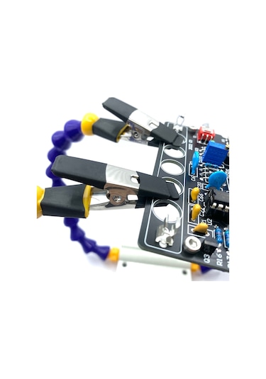 Vkemall Alüminyum Radyal Aparat - Pcb Tamiri İçin 6 Kol Gönüllü El Fırçası - Kaynaklama Yardımcı Aracı