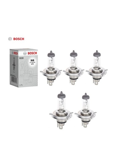 5 Adet Bosch H4 Soket 55w 12 Volt Sis Far Ampülü Beyaz