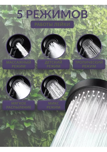 M&a&k Siyah Hortumlu Ve Tutuculu Duş Başlığı 243759612 Siyah