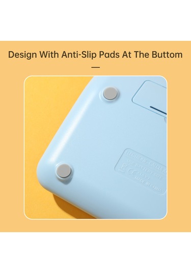 Singree Mekanik Hesap Makinesi 12 Haneli Geniş Lcd Ekran Büyük Yuvarlak Tuşlar 15 Eğimli Ekran Pastel Renkli Çift Güç Kaynağı Ofis Okul Ev Çocuklar Öğrenciler Muhasebeci Beyaz