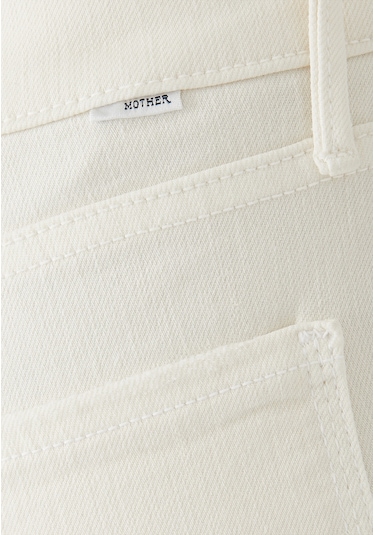 Mother Denim Şık Geniş Paça Kadın Pantolonu Krema Pufları