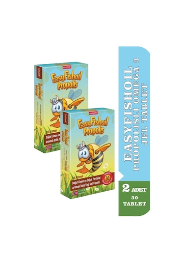 Easyvit Easyfishoil Propolisli Omega 2 x 30 Jel Tablet