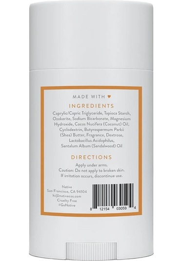 Native Vanilla & Sandalwood Flower Alüminyumsuz Stick Deodorant 75gr