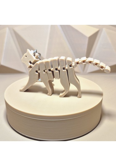 3dfuryam Hareketli Kedi Anahtarlık