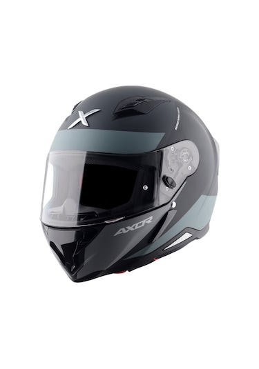 Axor Hunter Turbo Black Grey Dull Ece 22.06 Kapalı Kask Mat Titanyum - Siyah