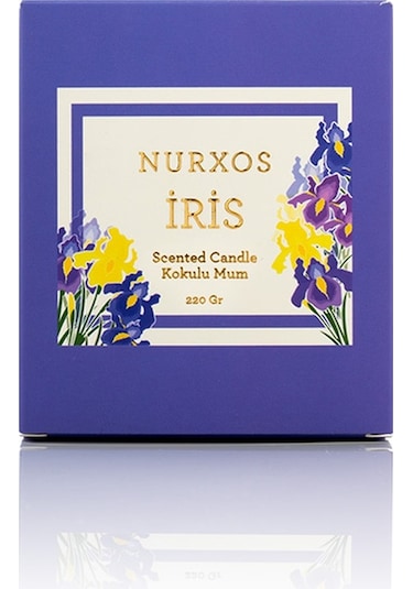 Nurxos 9681 İris Kutulu 2 Adet Kokulu Mum+freshener Oda Spreyi
