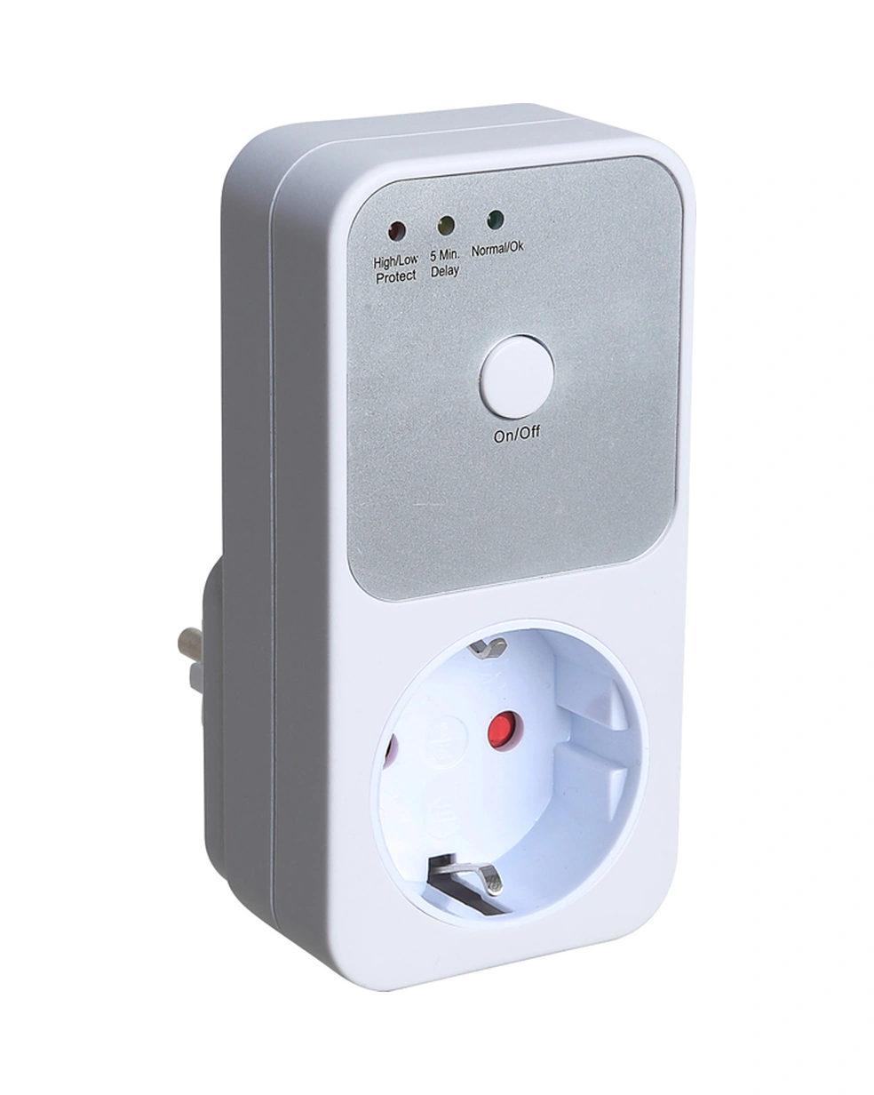 Yunboo Ev Aletleri İçin 170-260v Voltaj Koruyucu, 5-6 Dakika Gecikme Fonksiyonu, Yüksek Düşük Gerilim Koruması, Avrupa Standartı