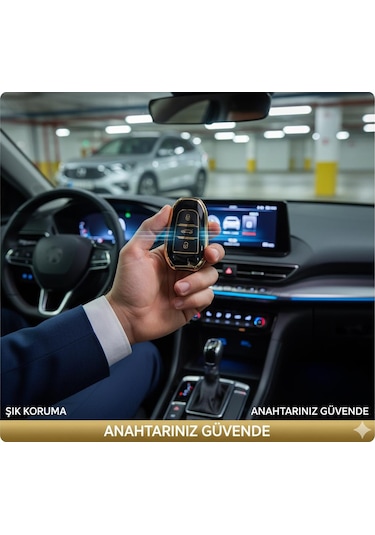 Jetta Metalize Anahtar Kabı Jetta Uyumlu Anahtar Kılıfı E.m