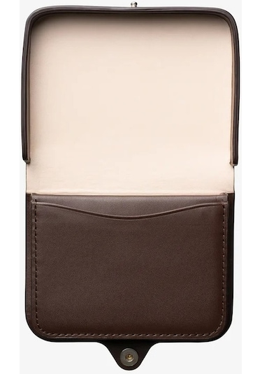 A.p.c Josh Unisex Lüks Bitkisel Deri Bozuk Para Kesesi Cüzdan Kahverengi