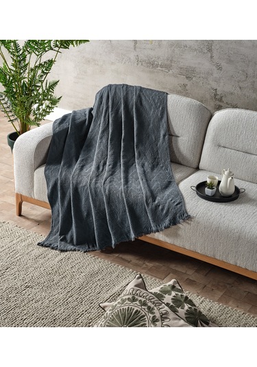 Adora Koltuk Şalı İndigo - 130x170 Cm