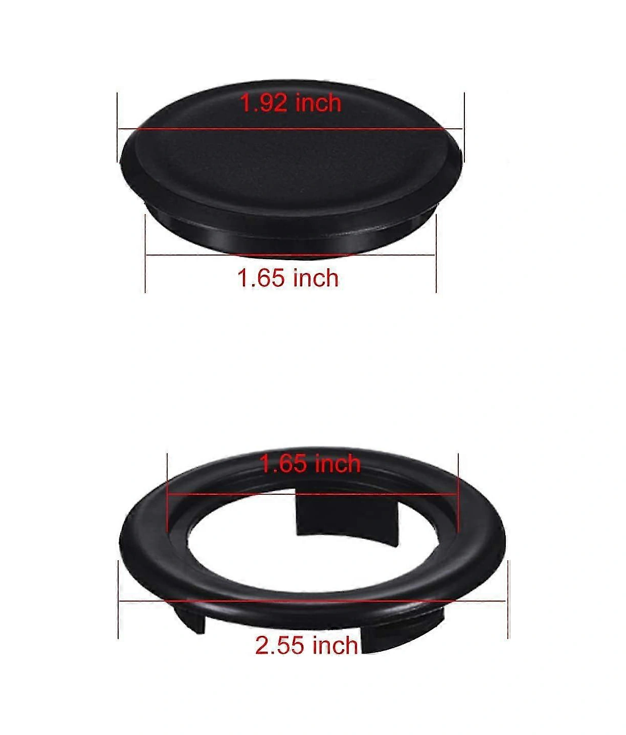 Şemsiye Konisi Kama Ve Masa Şemsiyesi Delik Halkası Tıkacı Ve Kapak Seti, Veranda Şemsiyesi İçin, 1,5 İnç Veya Daha Küçük Şemsiye Direği Çapı İçin İdeal Siyah Çok Renkli